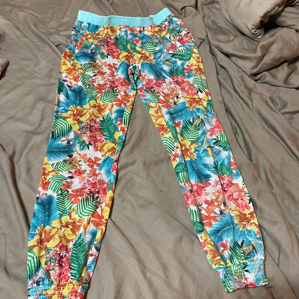 Cato Kids Tropical Floral Joggers - Multicolor
